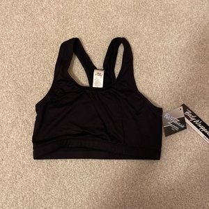 Body Wrappers Black Sports Bra - NWT size M